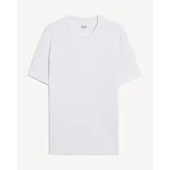 SEVEN SEVEN - Camiseta Slim Fit Cuello Redondo Para Hombre Blanco