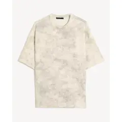 SEVEN SEVEN - Camiseta Oversize De Efecto Lavado Para Hombre Beige