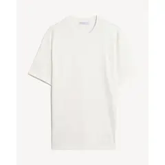 SEVEN SEVEN - Camiseta Regular Fit Atemporal Para Hombre Marfil