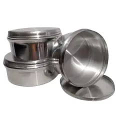 GENERICO - MOLDE QUESILLERO X3 UNIDADES EN ALUMNIO CON TAPAS