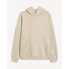 SEVEN SEVEN - Buzo Hoodie Con Bordado Posterior Para Hombre Beige