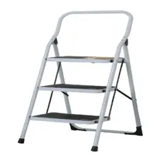 GENERICO - Escalera Plegable 3 Pasos Acero