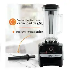 GENERICO - Licuadora Electrica 3 en 1 con Cuchillas Resistentes y Cierre Seguro para Cocina Moderna