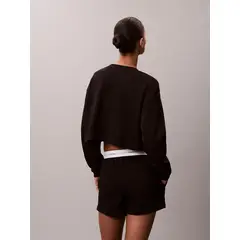 CALVIN KLEIN - Pantalonetas negro de estar por casa con logo
