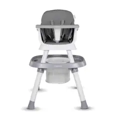 BEBESIT - Silla Comedor Bebé Steps 12 en 1 Premium Gris
