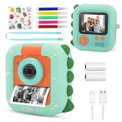 GENERAL - Camara Digital Impresora Niños Modo Selfie ADM-02 Verde