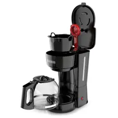 BLACK+DECKER - Cafetera 12 Tazas Vortex Negra BLACK & DECKER CM0916B