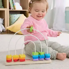 MATTEL - Fisher Price Rompecabezas de Cuentas Arcoíris