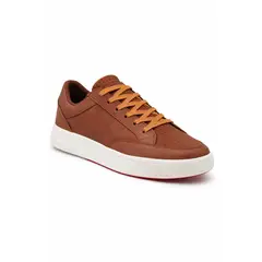 DEPORTIVA - Tenis Hombre Casual Suela Roja Liviano Comodo Bicolor-Miel