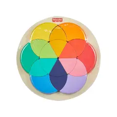 MATTEL - Fisher Price Rompecabezas Rueda de Madera De Color