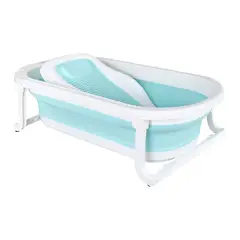 HAPPY BABY - Bañera Bebe Plegable Portatil Wanda Azul