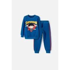LITTLEMIC - Conjunto de Superman azul para niño 2T a 6T