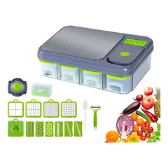 GENERICO - Picador Multifuncional Tabla Rallador Cortador 28 Piezas Mandolina Corta Frutas Y Vegetales
