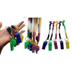 MAZUGI - Set de Silbatos Deportivos con Resorte Colores Surtidos
