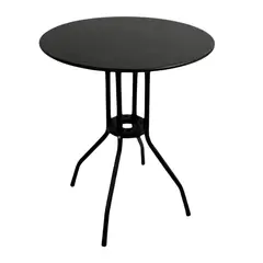 DISTRIONLINE - Mesa Metálica Lino Color Negro