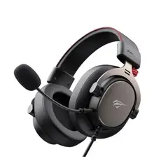 HAVIT - Audifonos Diadema Gamer 3.5mm H2015e 53mm Metal Cuero