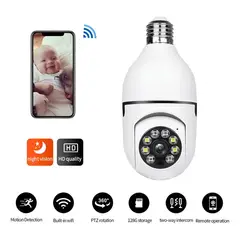 GENERICO - Cámara De Seguridad Wifi Smart 360° Hd Blanco Inalámbrica