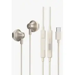 LENOVO - Audífonos Tipo C Semi In-Ear Beige