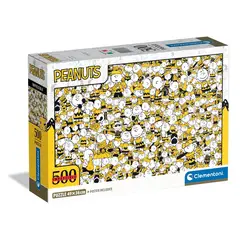 CLEMENTONI - Rompecabezas 500 Piezas Charlie Brown Adultos