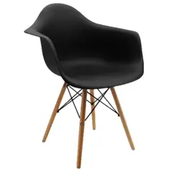 GENERICO - SILLA EAMES MODERNA PREMIUM NEGRA