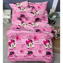 SIRENITAS - Juego de sabanas cama Sencilla Semi Doble Queen King Minnie Rosa
