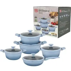 SKY - Juego de Ollas 10 Piezas Antiadherente Premium + Sartén 28cm Alta Capacidad Cocina Fácil