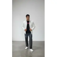 ABC JACKETS - Chaqueta impermeable termica con capucha removible