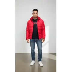 ABC JACKETS - Chaqueta impermeable termica con capucha removible
