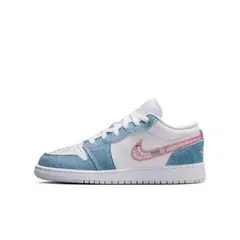 NIKE - Tenis Unisex niño Air Jordan 1 Low SE Azul