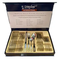 GENERICO - JUEGO DE CUBIERTOS PLATEADO 24 PIEZAS ACERO INOXIDABLE