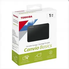 TOSHIBA - DISCO DURO EXTERNO CANVIO BASIC 1 TERA 2.5" USB