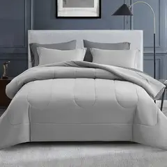 GENERICO - Edredon Acolchado + 2 fundas Tacto Algodón para Cama 140X190