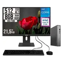 LENOVO - PC ThinkCentre Neo 50Q G5 Core i5 210H 8GB RAM 512GB SSD Monitor 21.5”