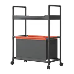 JO - Organizador con Repisa y Deposito 2 en 1 Mueble Multifuncional Con Ruedas - Moderno Resistente