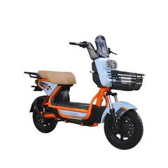 EVOBIKE - Bicicleta Eléctrica URBEX 48kmh color AZUL NARANJA 350W Batería Extraíble