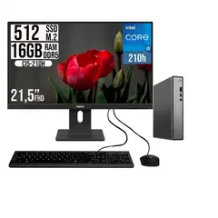 LENOVO - PC ThinkCentre Neo 50Q G5 Core i5 210H 16GB RAM 512GB SSD Monitor 21.5”