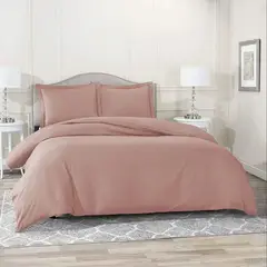 GENERICO - Duvet Cover Forro De Plumon Doble Palo Rosa Sateen Stripe.