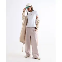SEVEN SEVEN - Pantalón Sudadera Encauchada Para Mujer Vino