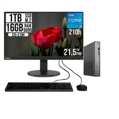 LENOVO - PC ThinkCentre Neo 50Q G5 Core i5 210H 16GB RAM 1TB SSD Monitor 21.5”