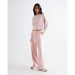 SEVEN SEVEN - Pantalón Sudadera Encauchada Para Mujer Rosado