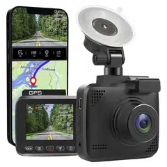 GENERICO - Cámara Dash Cam 2K con GPS y WiFi Integrado