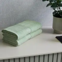 DISTRIHOGAR - Set x2 Toallas de Cuerpo Nature 100% Algodón 400 gr 60 x 130 Cm
