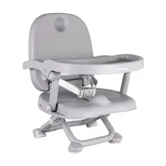 BEBESIT - Silla comedor Bebe Booster Bites Portable Gris