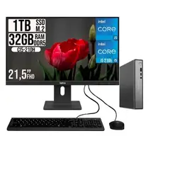 LENOVO - PC ThinkCentre Neo 50Q G5 Core i5 210H 32GB RAM 1TB SSD Monitor 21.5”