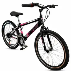 SEVEN - Bicicleta para Montaña Rin 20 para Niña / Negro - Rosa 2026
