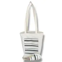 XIAN SHOES - Combo Mocasin y bolso malla gris Ref L42