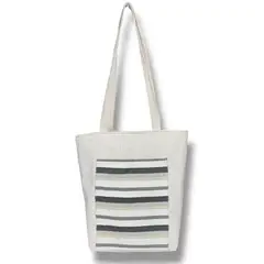 XIAN SHOES - Bolso en Lona malla beige tipo Tote Bag Ref H42