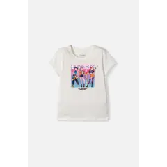 MIC - Camiseta de K-Pop Demon Hunters manga corta blanco para niña