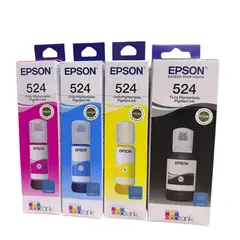 EPSON - Combo 4 Botellas Tinta 524 Original Para Impre L15150 L15160 L6490
