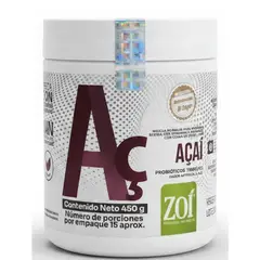 ZOE - ALIMENTO EN POLVO A BASE DE FRUTAS, VITAMINAS Y MINERALES ACAI X 450G.